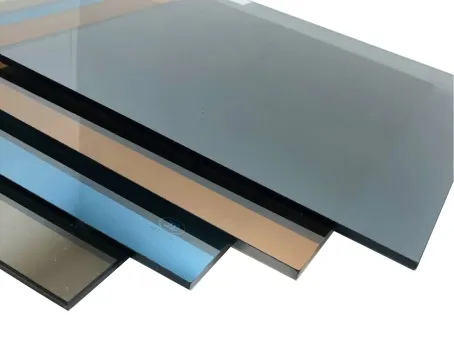 Factory 6.38mm 8.38mm PVB Film Tinted Bronze Colored Brown Laminated Safety Glass 11
