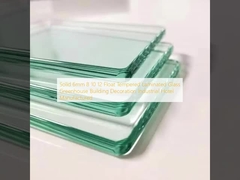 Solid 6mm 8 10 12 Float Tempered Laminated Glass Greenhouse Building Decoration Industrial Hotel Manufactured