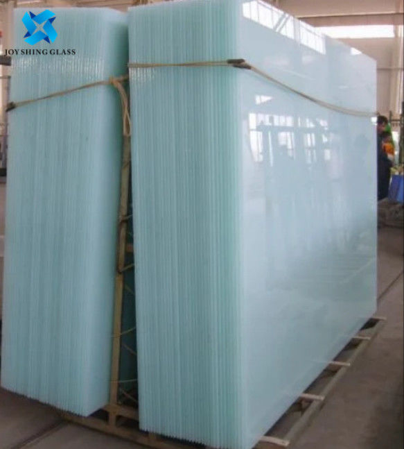 White Laminated Glass 6+6mm Double Laminated Glass Curtain Wall