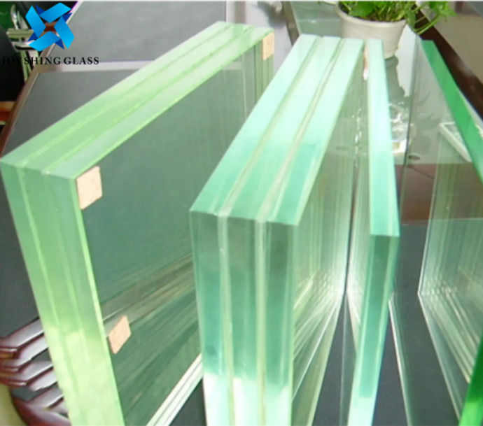 Double Glazed Laminated Glass Sheets 30mm Silk Screen Tempered Glass For Railing
