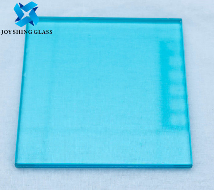 Colored Laminated Glass 0.76mm Ocean Blue PVB Laminated Safety Glass