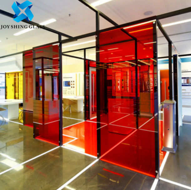 White Laminated Glass 6+6mm Double Laminated Glass Curtain Wall