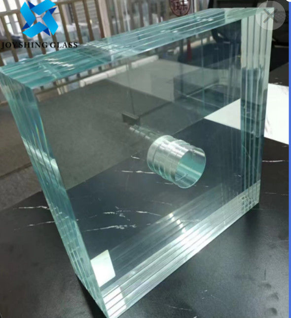 CE Low Iron Triple Laminated Glass 55.2mm 66.2mm Tempered Laminated Glass Price