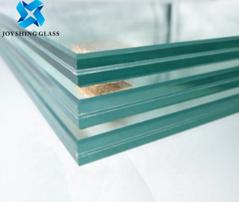 Dining Table Tempered Laminated Glass Sheets 6.38mm-100mm Stainless Steel Frame
