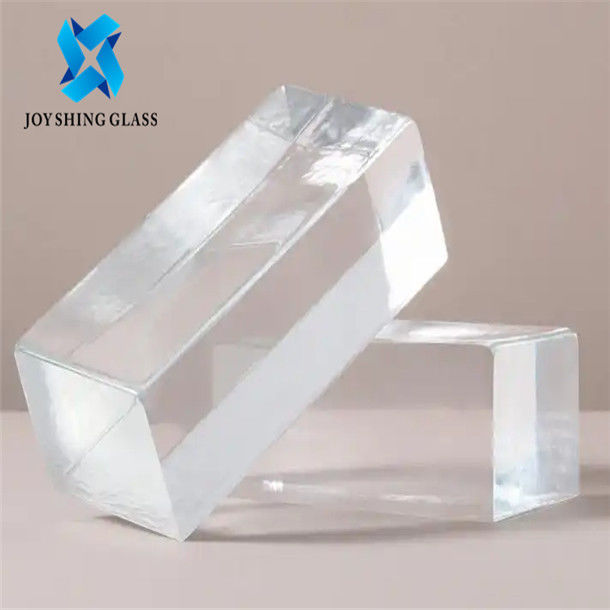 Solid Decorative Glass Block Brick Crystal Material Customized Shapes