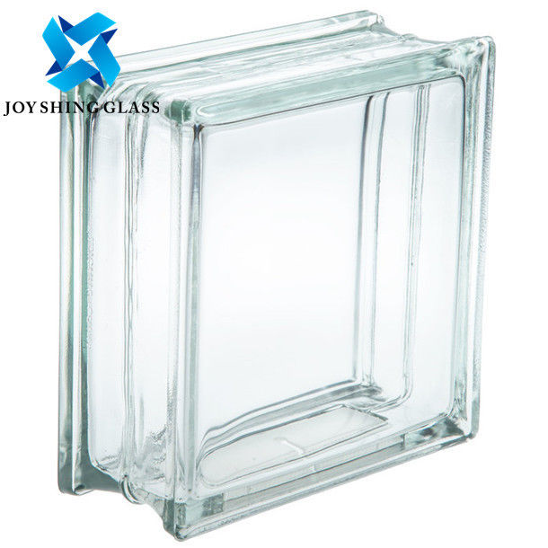 Building Transparent Glass Block Brick Size Customized Hollow Porosity