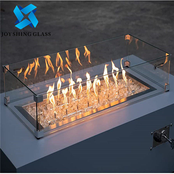 Clear Fireproof Tempered Glass / Fire Rated Toughened Glass CCC Approved