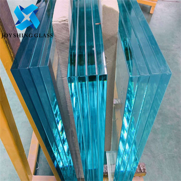 Tempered Bullet Proof Glass Laminated Solid Structure Flat Shape
