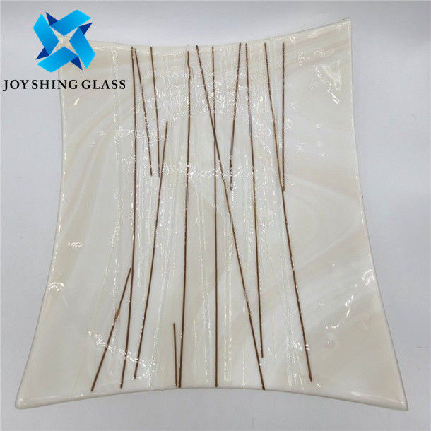 4mm 5mm 6mm Tempered Art Glass Colorful Laminated Wired Glass