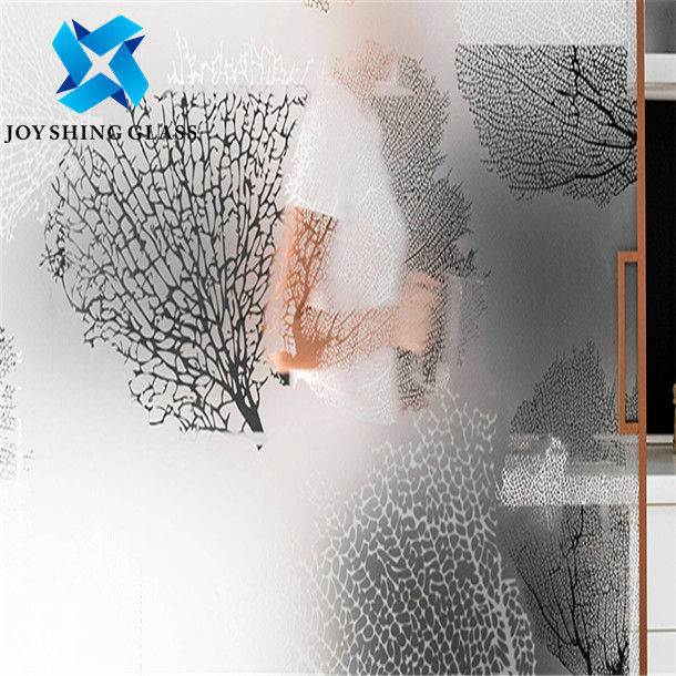 Clear Acid Etched Glass Thickness Color Size Pattern Shape Customization