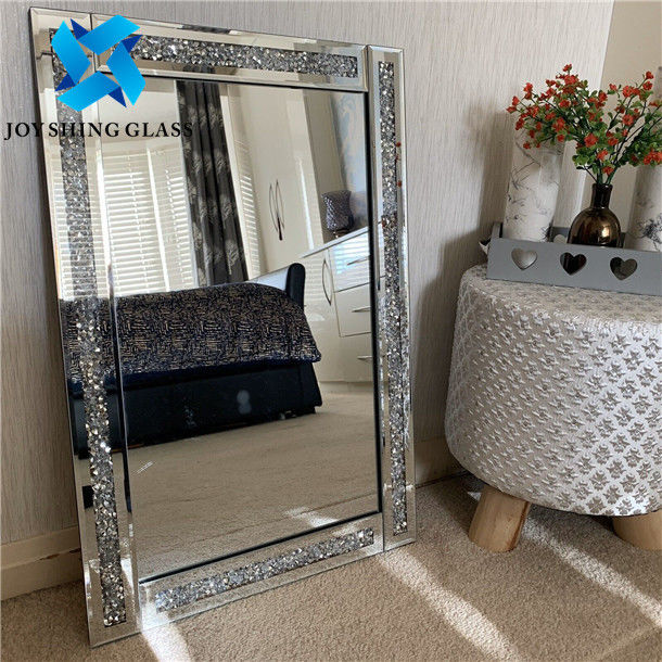 Copper Free Silver Mirror Glass 1.1mm - 8mm For Bathroom Decoration