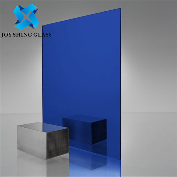 Coloured Mirror Glass Sheets 1830*2440mm Blue Float Glass Mirror