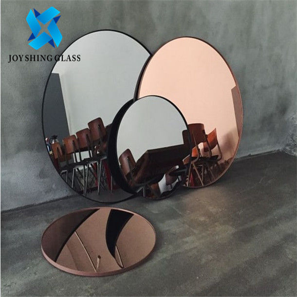 2mm to 8mm Coloured Mirror Glass Wall Custom Size Shape Color