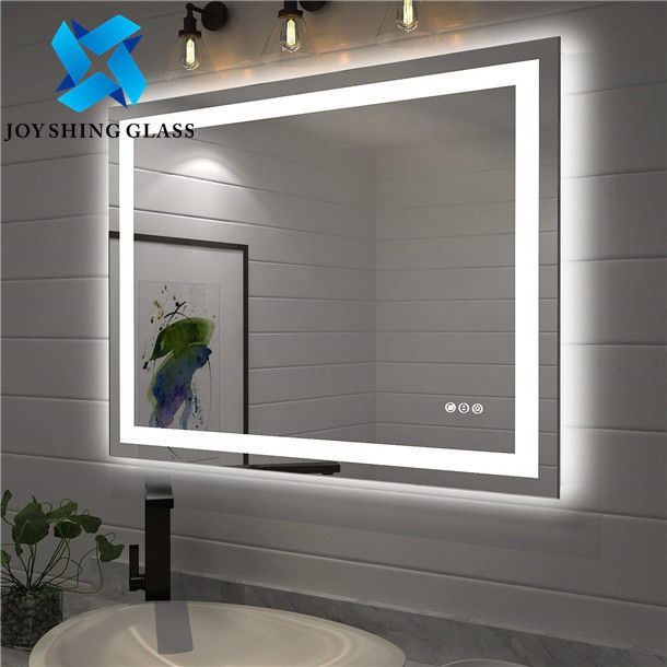 Waterproof Circular LED Bathroom Mirror Round Illuminated Customized Size