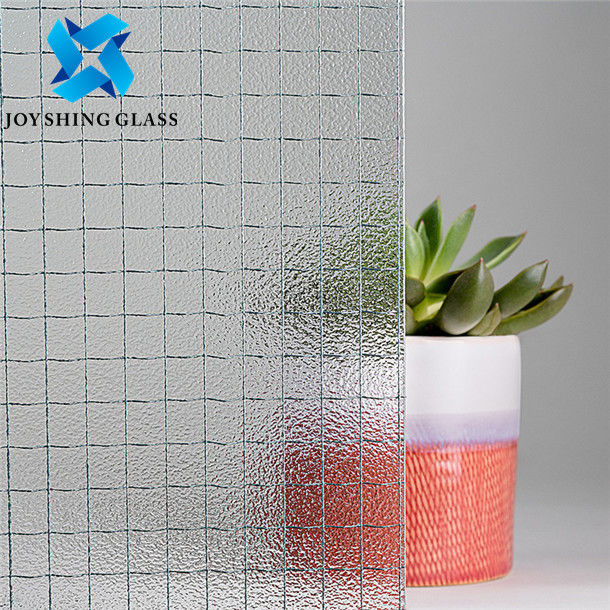 Flat Laminated Clear Glass , Wire Reinforced Safety Glass for Window