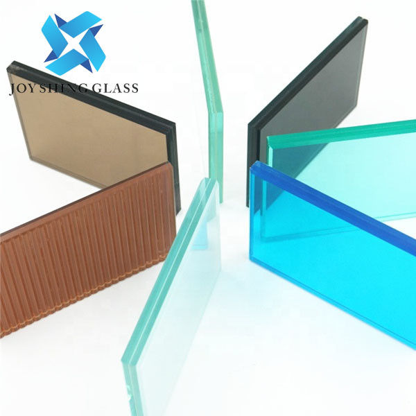 8mm Black Laminated Glass PVB Sound Insulation Tempered Laminated Glass