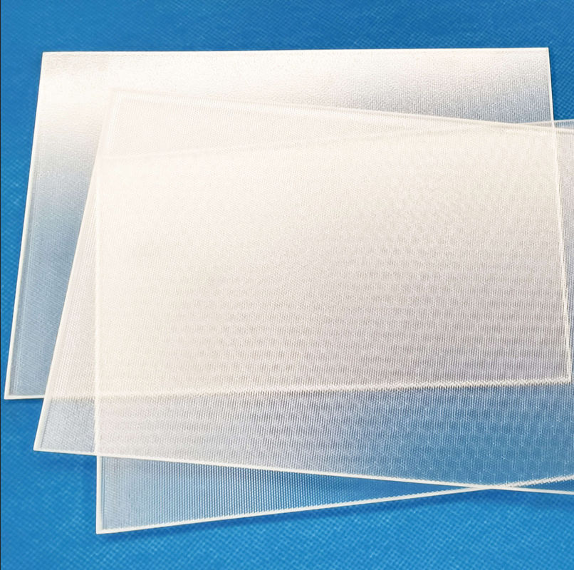 3.2mm Low Iron Patterned Toughened Glass Clear Tempered Solar Glass Panel