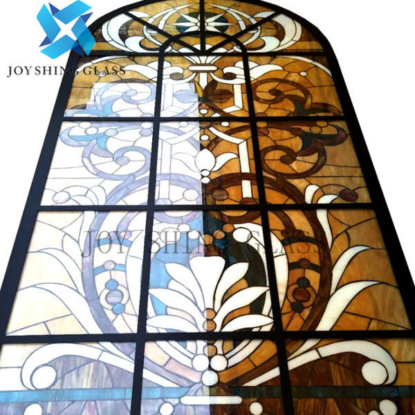 Anti UV Church Stained Glass Customized Size Thickness Shape Color
