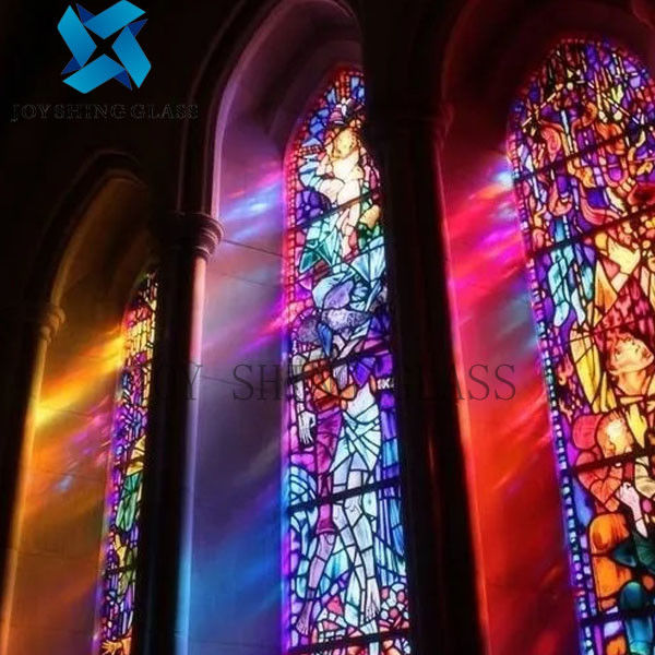 Colored Church Stained Glass Sample Avilable OEM ODM Customized