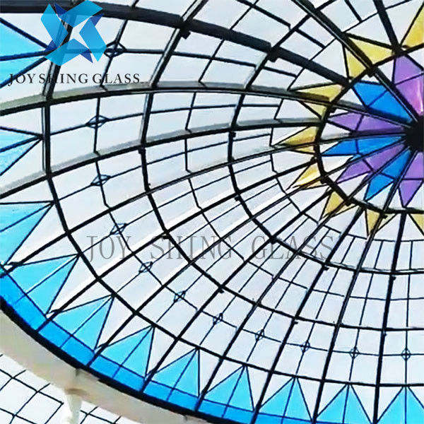 Curved Church Stained Glass, Church Glass Roof Customization