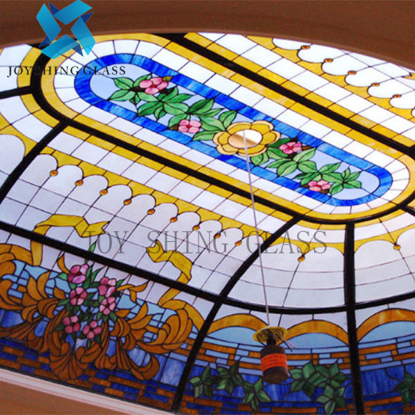 Luxury Tempered Church Stained Glass 3mm-22mm For Church Domes