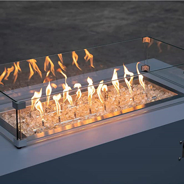 Fireplace Special Glass 3mm - 19mm Fire Resistant Glass For Public Places