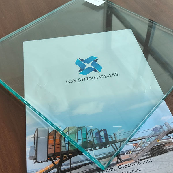 8mm Colorless Tempered Laminated Glass With 0.38mm Ultra Clear PVB Film