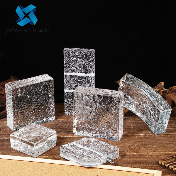 Coloured Glass Brick Wall Customized Size Color Pattern Shape