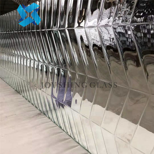 Colored Tempered Hot Melt Glass For Partition Wall Decoration