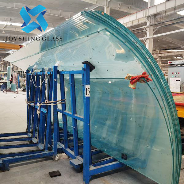 Custom 10mm Curved Toughened Glass Bent Safety Toughened Glass