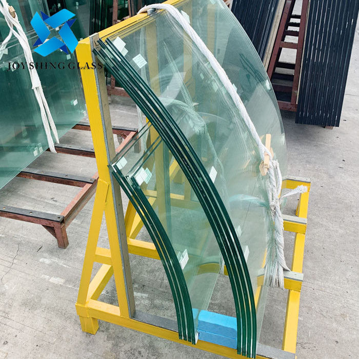 Flat / Curved Colored Laminated Glass Anti UV Tempered Glass 6.38mm 8.38mm 8.76mm 11.52mm