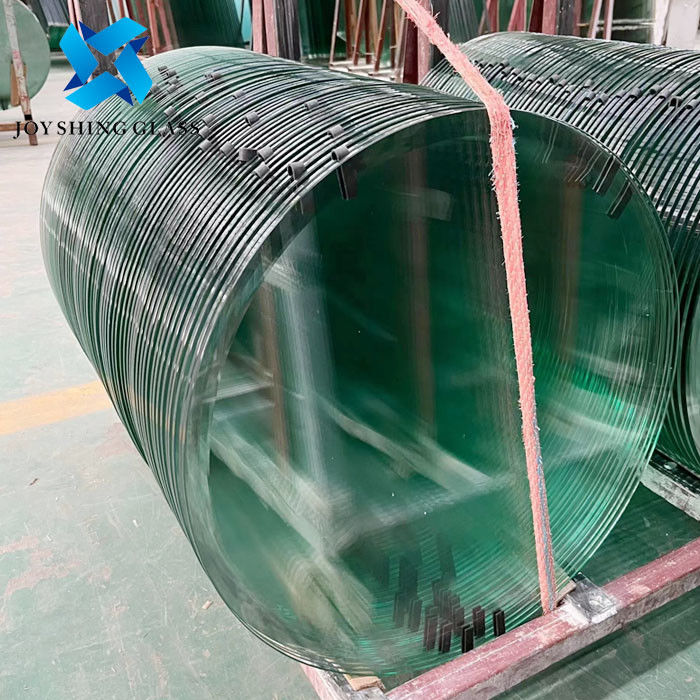 Custom 3/8 Inch Round Green Toughened Glass 10mm Tempered Glass