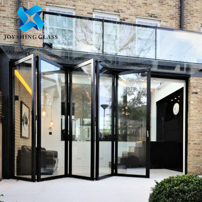 Thermal Break Aluminum Bi Fold Doors Balcony Soundproof Glass Door
