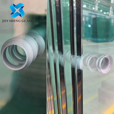 Tennis Fence Glass 12mm Clear Toughened Glass With Holes