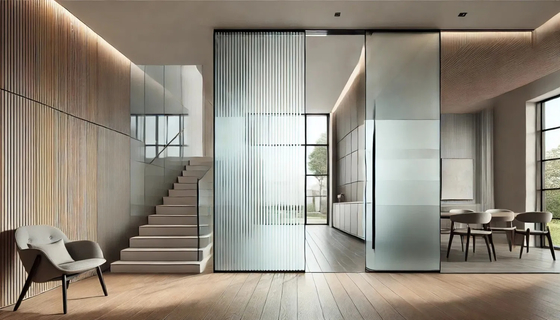 Premium Custom 6mm Frosted Tempered Glass Panels for Large Doors